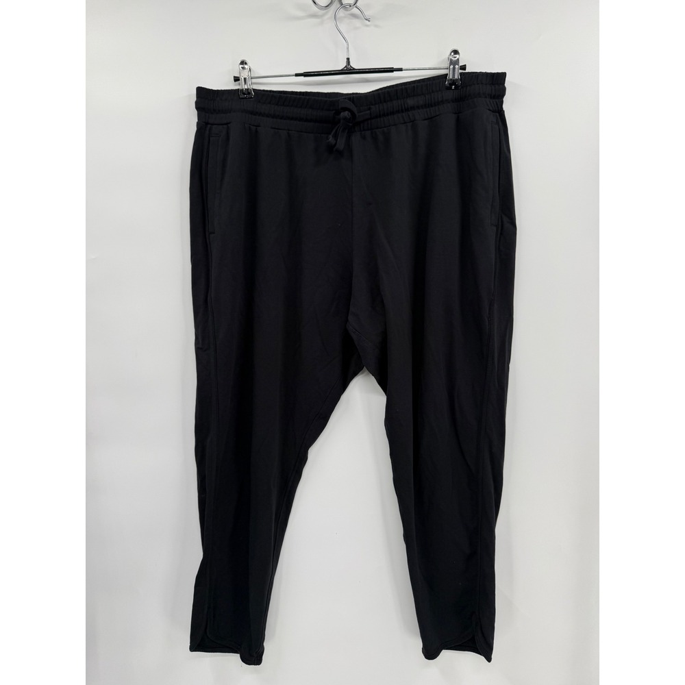 Pact XXL Jogger Pants Womens Black Organic Cotton Split Hem Sweatpants